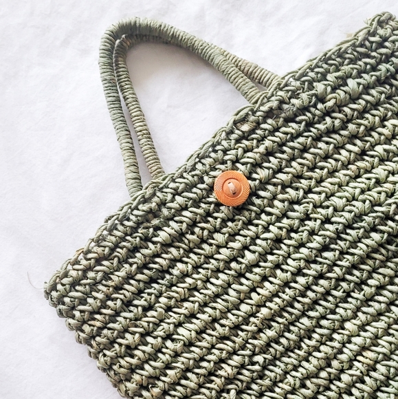 Handbags - Green straw bag🌿